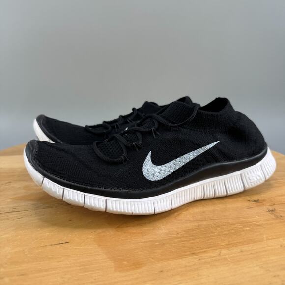 Nike Free 5.0+ Flyknit Women's Size 8.5 Shoes Black Running Sneakers 615806-010 - Picture 3 of 9